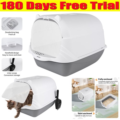 Large cat litter tray - litter,