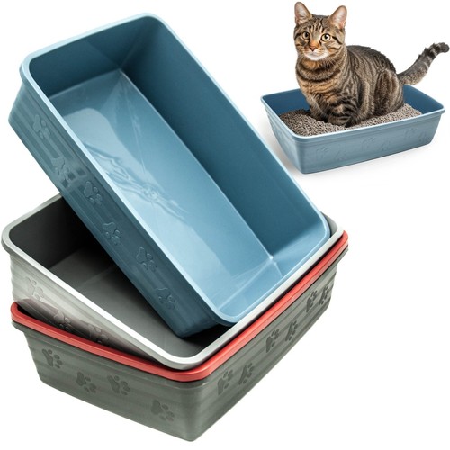 Rectangle plastic cat tray - rectangle,