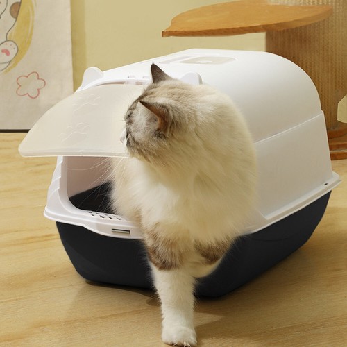 Cat litter tray - litter, hooded