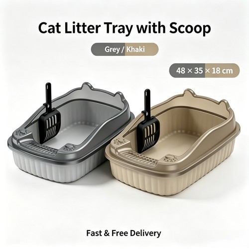 Open top deep cat - open, litter
