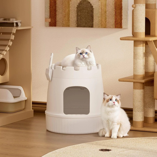 Large castle cat litter - cat,