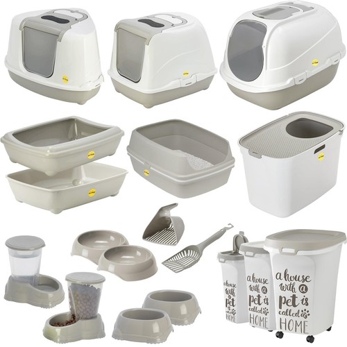 Cat centre litter tray - litter, open