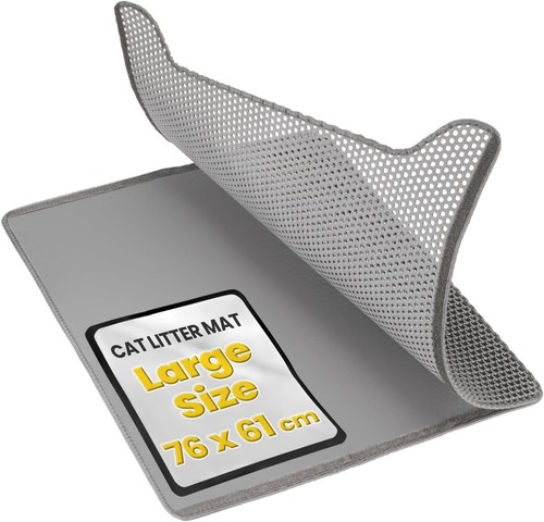Cat litter mat non slip - non-slip, double