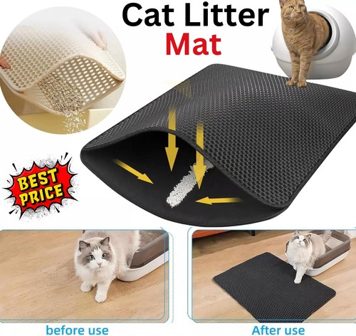 Double layer cat litter mat - layer,