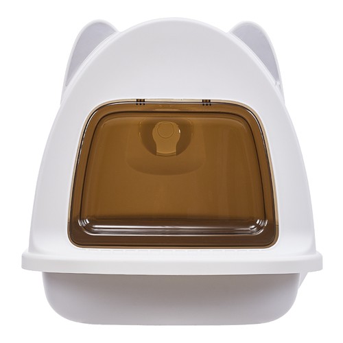 Cat hooded litter tray with - tray,
