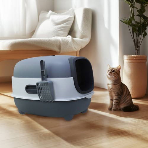 Hooded cat litter - litter, pan
