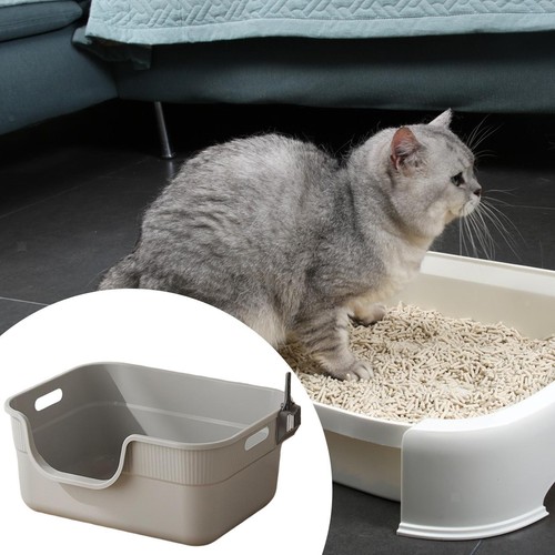 Cat litter box with - box, low