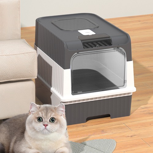 Fully enclosed cat litter box - fully,