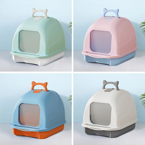 Hooded cat litter box - hooded,