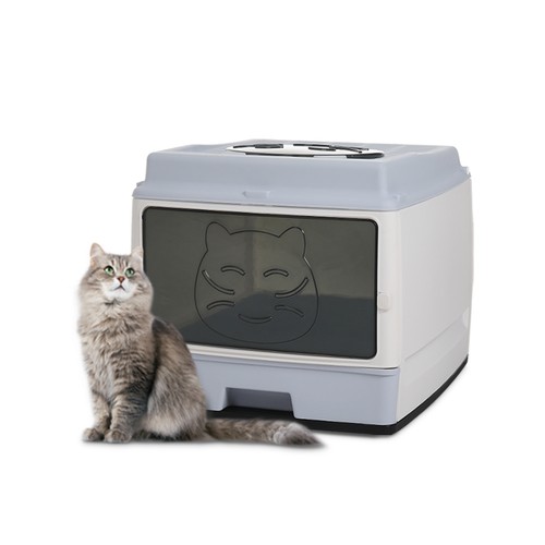 Large hooded cat - large, litter